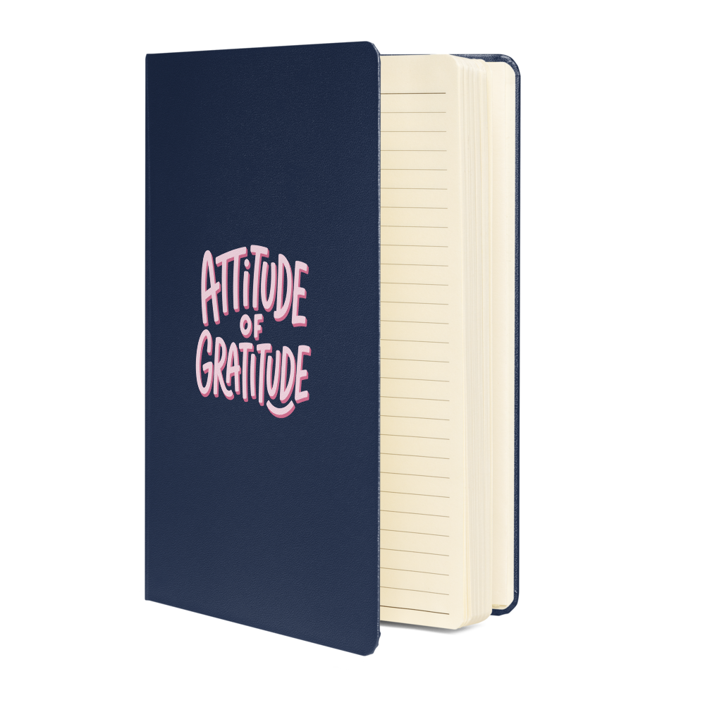 Diario della Gratitudine — Taccuino Rigido «Attitude of Gratitude» (Navy)