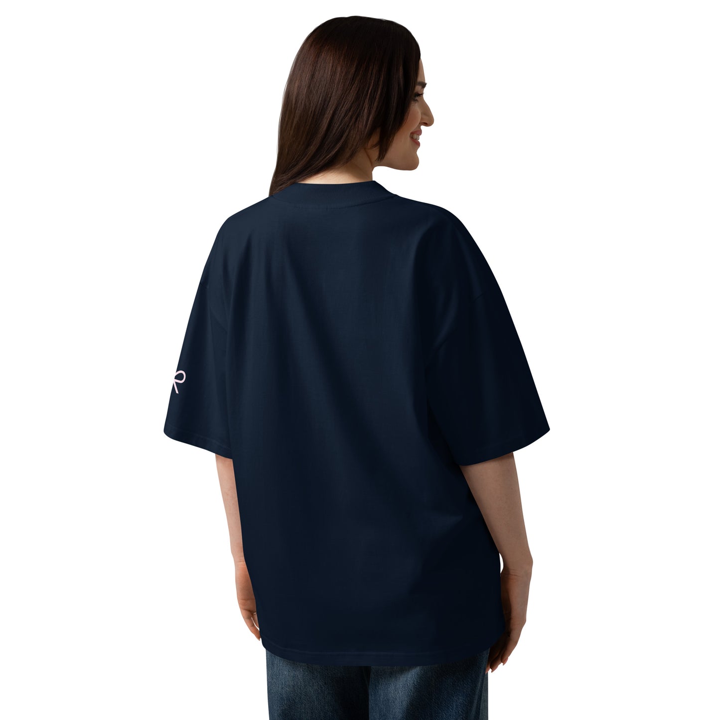 T-Shirt Organica Oversize — Collo Alto