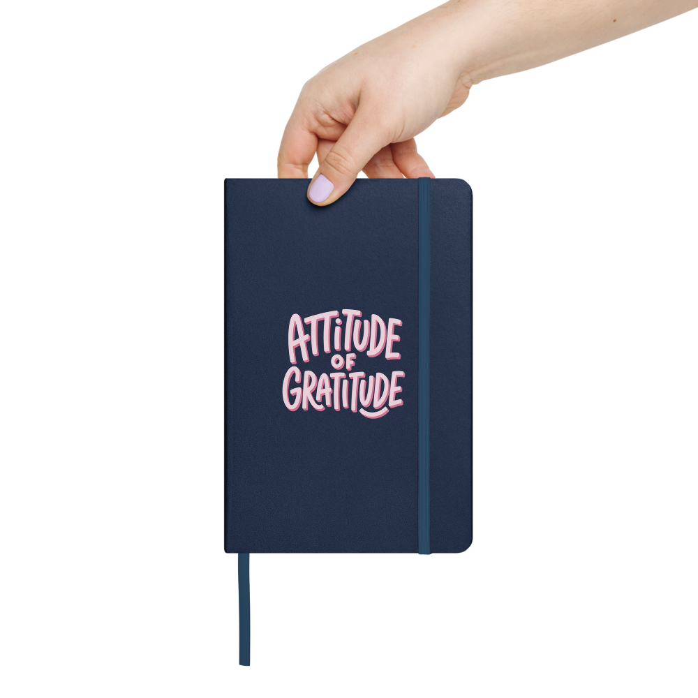 Diario della Gratitudine — Taccuino Rigido «Attitude of Gratitude» (Navy)