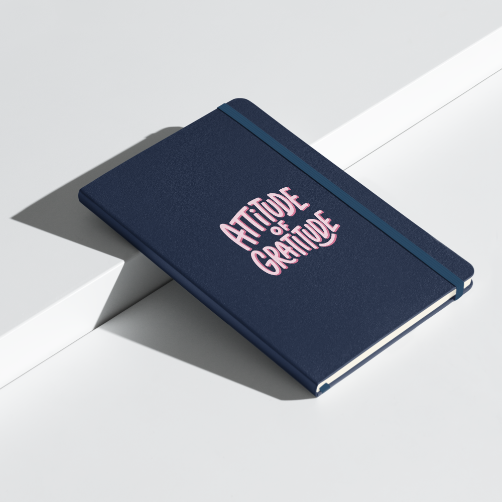 Diario della Gratitudine — Taccuino Rigido «Attitude of Gratitude» (Navy)