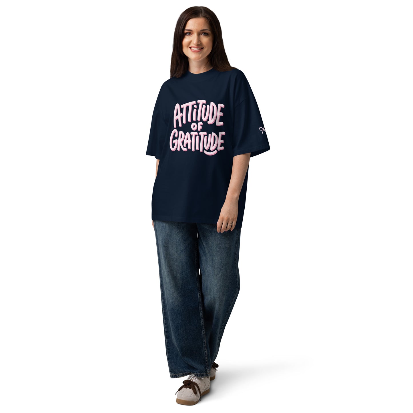 T-Shirt Organica Oversize — Collo Alto